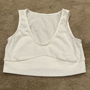 White crop top size medium
